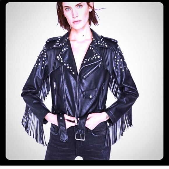 HOST PICK! ⛏️ Studded leather fridge Zara Jacket - Picture 2 of 10